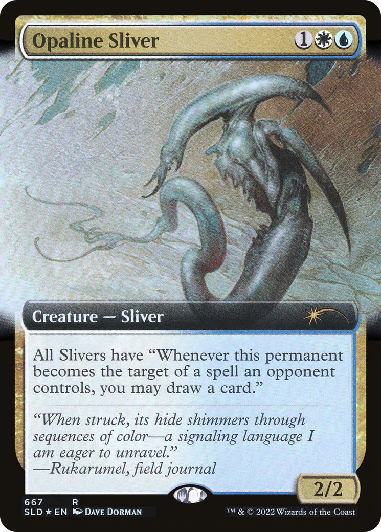 Opaline Sliver (Extended Art) [Secret Lair Drop]: (Extended Art) Foil