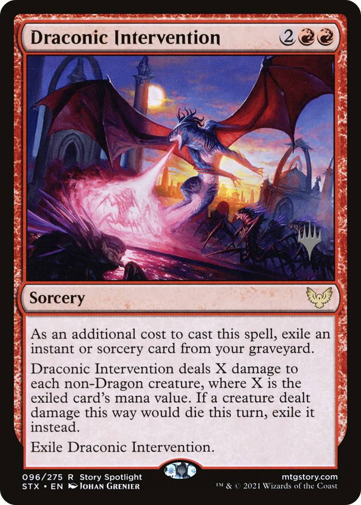 Draconic Intervention [Strixhaven: School of Mages Promos]
