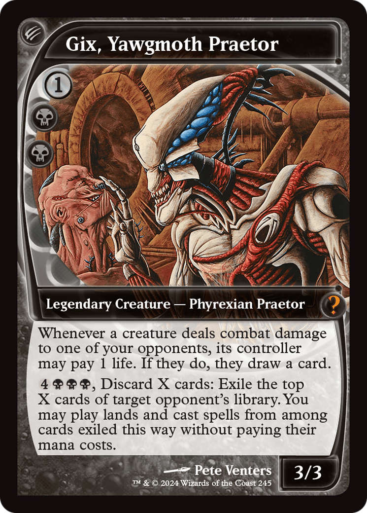 Gix, Yawgmoth Praetor (Future Sight) [Mystery Booster 2] Foil