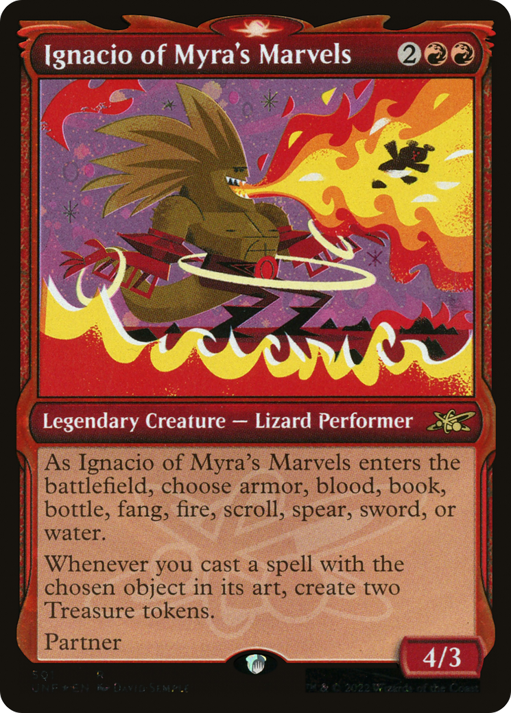 Ignacio of Myra's Marvels (Showcase) (Galaxy Foil): (Showcase) [Unfinity] Foil