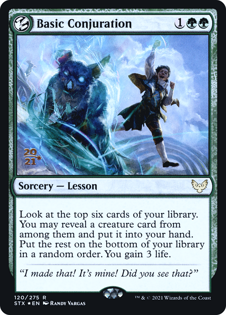Basic Conjuration - Strixhaven: School of Mages Promos: (lesson) Foil
