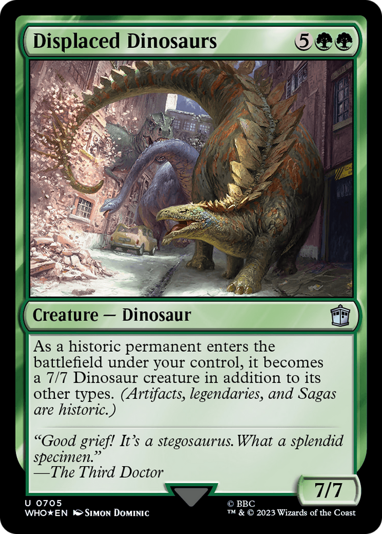 Displaced Dinosaurs (Surge Foil) [Doctor Who] Foil