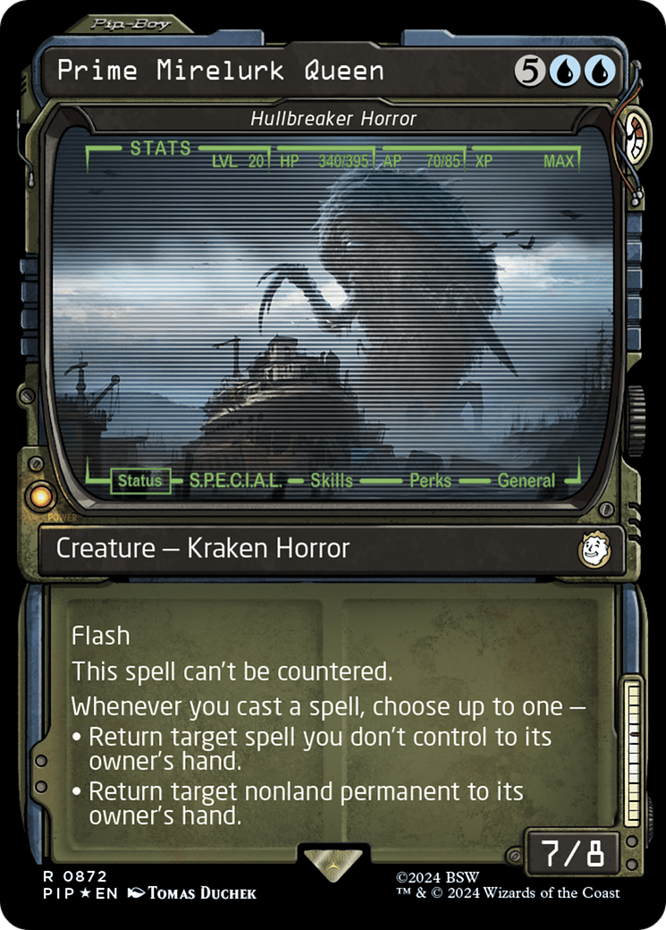 Prime Mirelurk Queen - Hullbreaker Horror (Showcase) (Surge Foil) - [Fallout] / Prime Mirelurk Queen: (Showcase) Foil