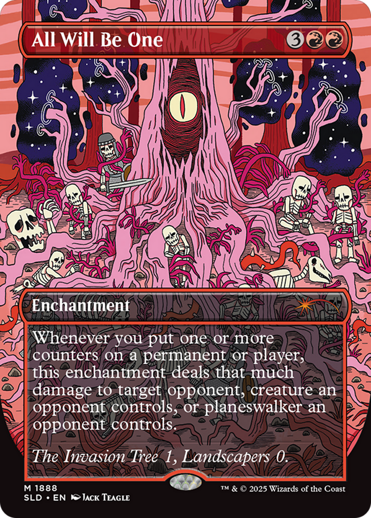 All Will Be One (Rainbow Foil) [Secret Lair Drop] (Borderless) Foil