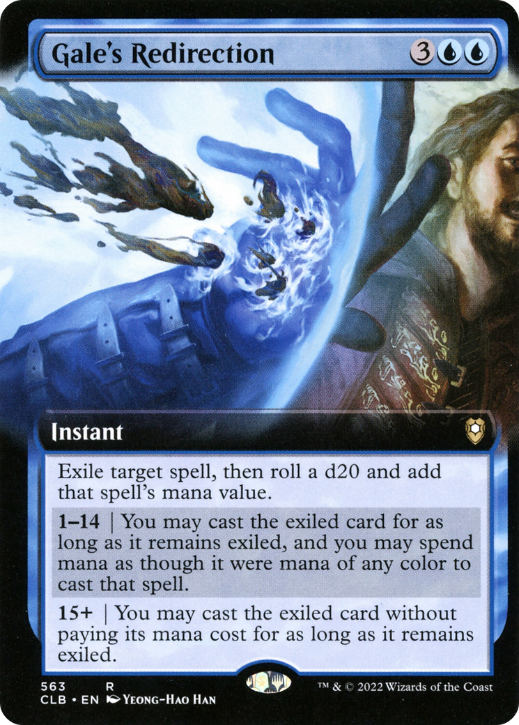 Gale's Redirection (Extended Art): (Extended Art) [Commander Legends: Battle for Baldur's Gate]
