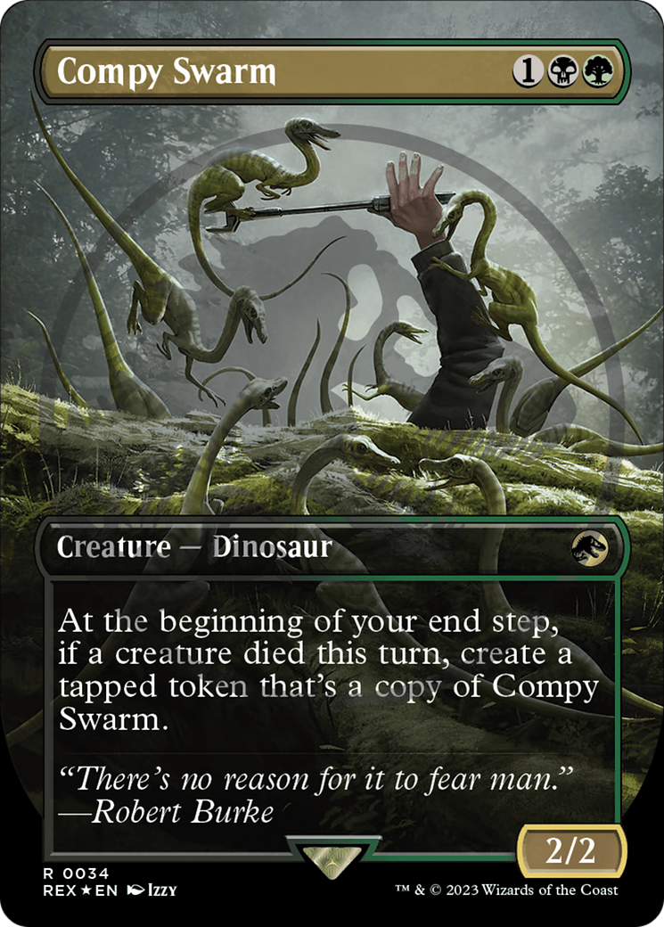 Compy Swarm (Borderless) (Emblem) [Jurassic World Collection] Foil