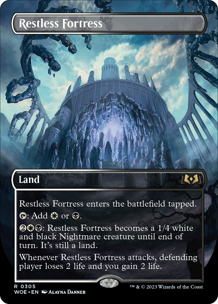 Restless Fortress (Borderless) - [Wilds of Eldraine]