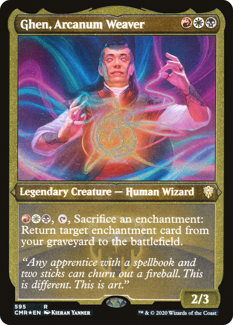 Ghen, Arcanum Weaver (Foil Etched) [Commander Legends] Foil