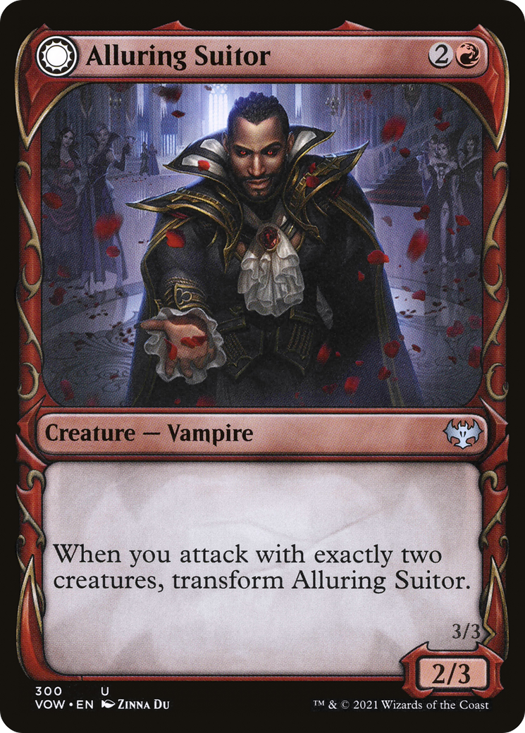 Alluring Suitor (Showcase) - Innistrad: Crimson Vow: (Showcase, Double Faced Transform)
