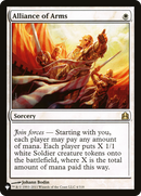Alliance of Arms - The List