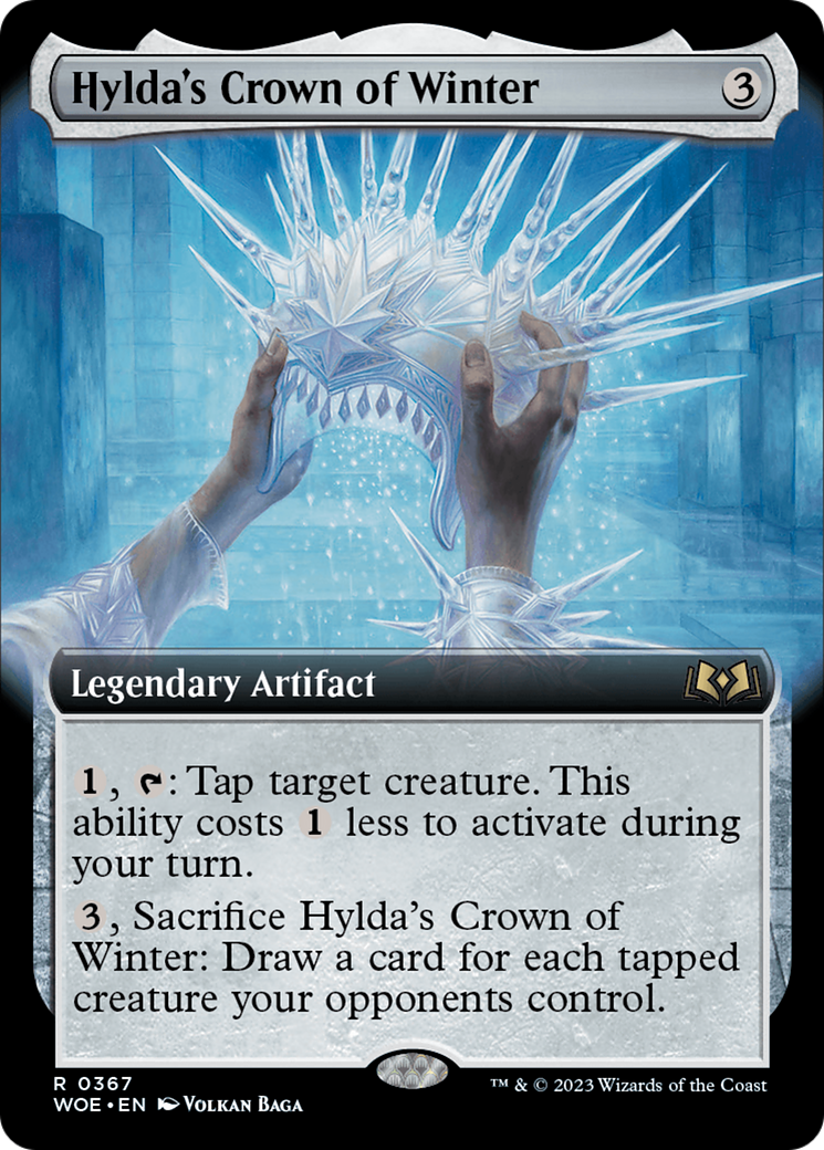 Hylda's Crown of Winter (Extended Art): (Extended Art) [Wilds of Eldraine]