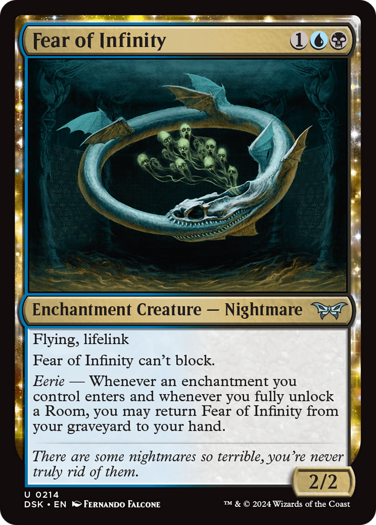 Fear of Infinity: (enchantment) [Duskmourn: House of Horror]