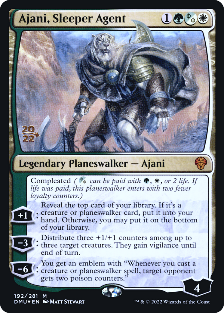 Ajani, Sleeper Agent - Dominaria United Promos Foil