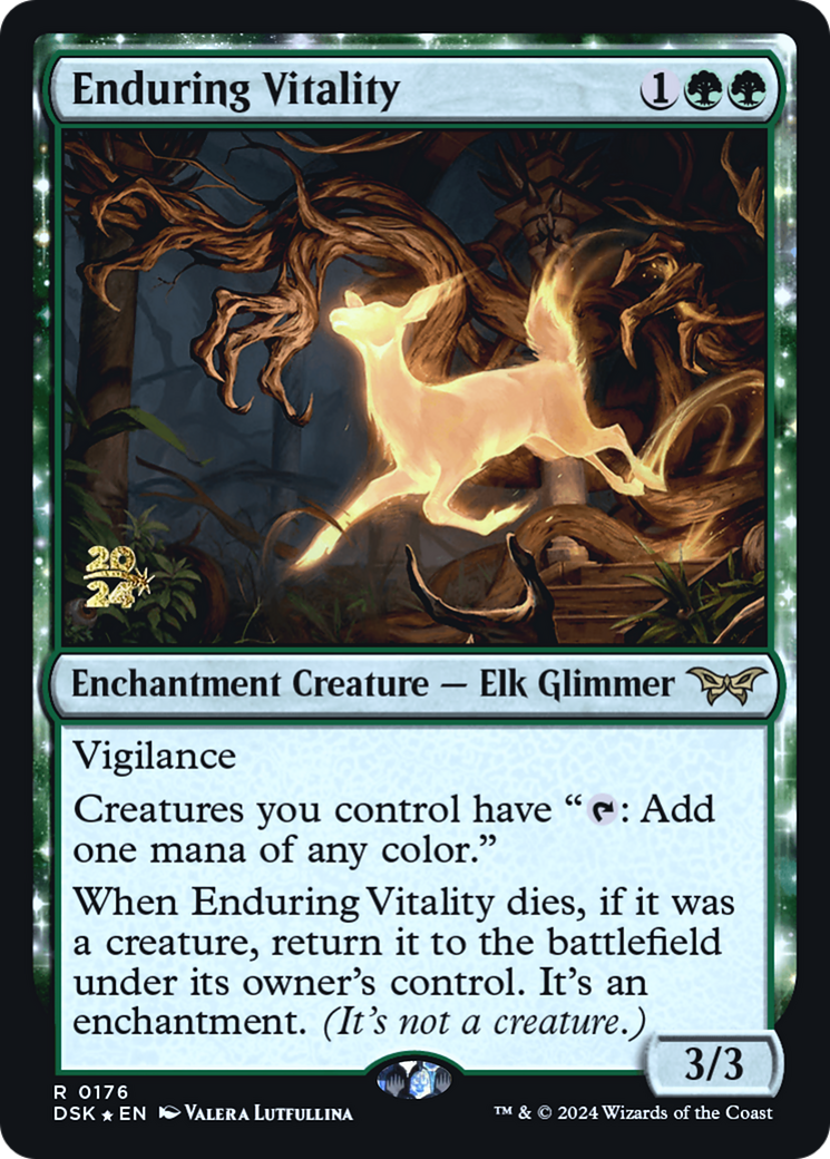Enduring Vitality - Duskmourn: House of Horror Promos: (enchantment) Foil
