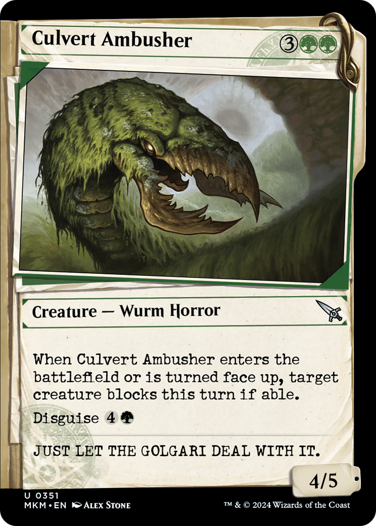 Culvert Ambusher (Showcase): (Showcase) [Murders at Karlov Manor]