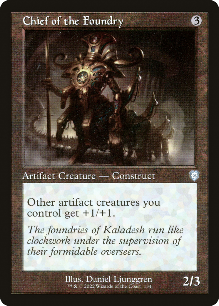 Chief of the Foundry (Retro Frame) - The Brothers' War Commander