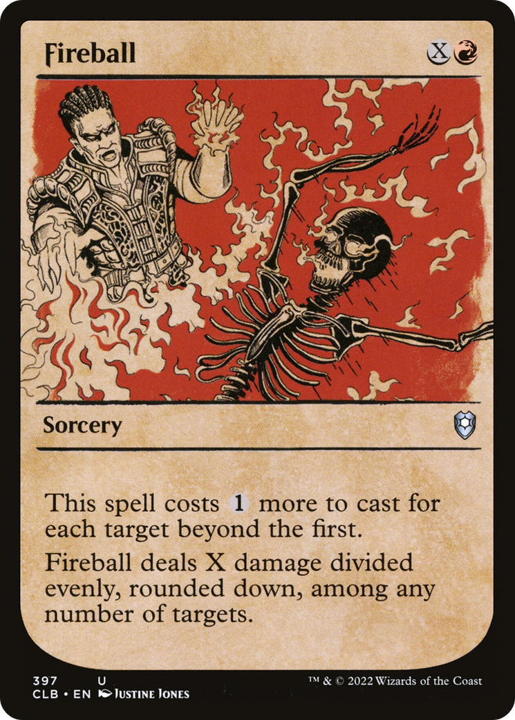 Fireball (Showcase): (Showcase) [Commander Legends: Battle for Baldur's Gate]