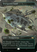 Overgrown Tomb (Borderless) (Galaxy Foil) - [Unfinity] Foil