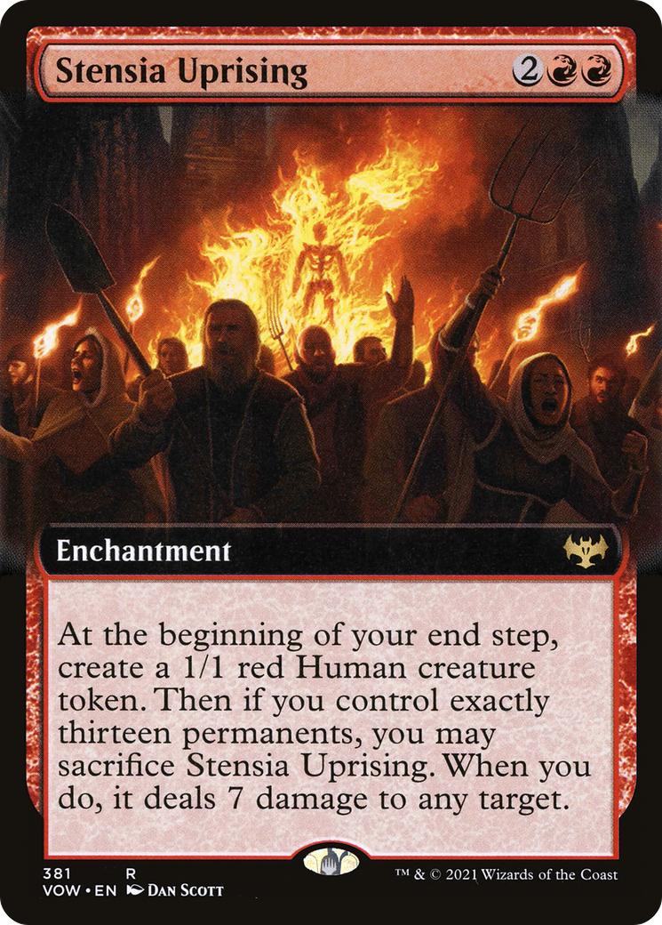 Stensia Uprising (Extended Art) - [Innistrad: Crimson Vow]: (Extended Art)