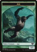 Ape // Zombie (Blue) Double-sided Token - Commander 2014 Tokens