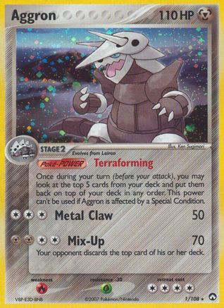 Aggron - 1/108 [Power Keepers] - Reverse Holofoil