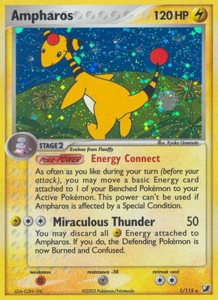 Ampharos - 1/115 [Unseen Forces] - Reverse Holofoil