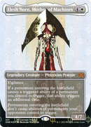 Elesh Norn, Mother of Machines (Concept Praetor) (Step-and-Compleat Foil) - Phyrexia: All Will Be One (Borderless) Foil