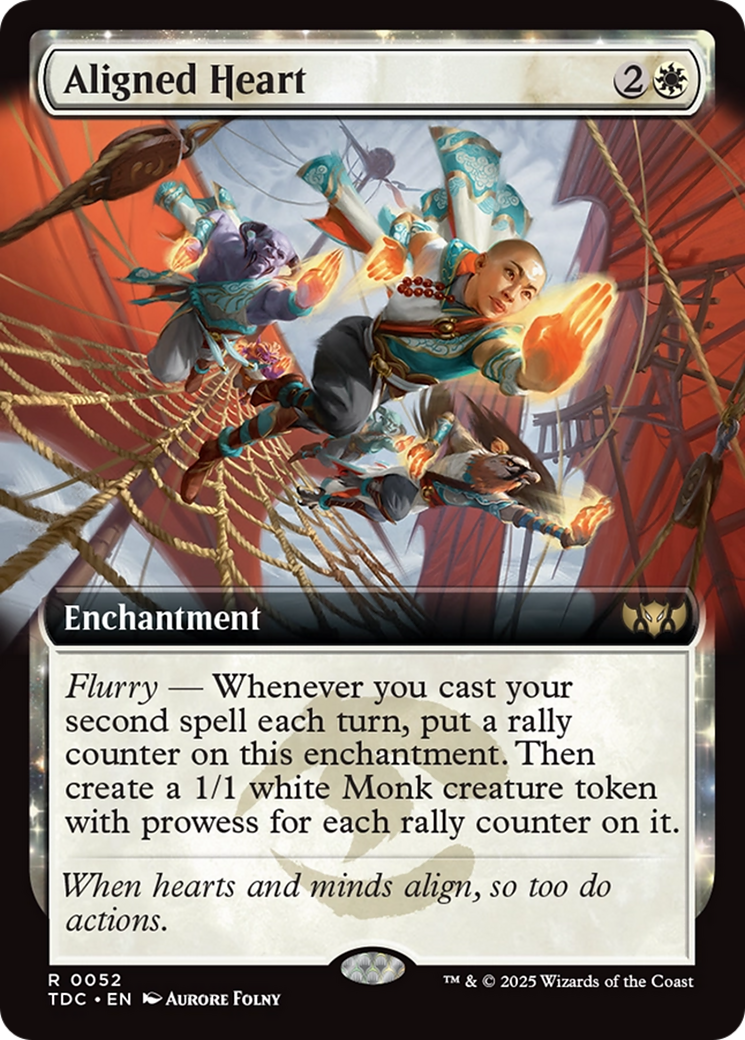 Aligned Heart (Extended Art) - Commander: Tarkir: Dragonstorm: (enchantment, Extended Art)