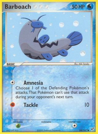 Barboach - 54/107 [Deoxys] - Reverse Holofoil