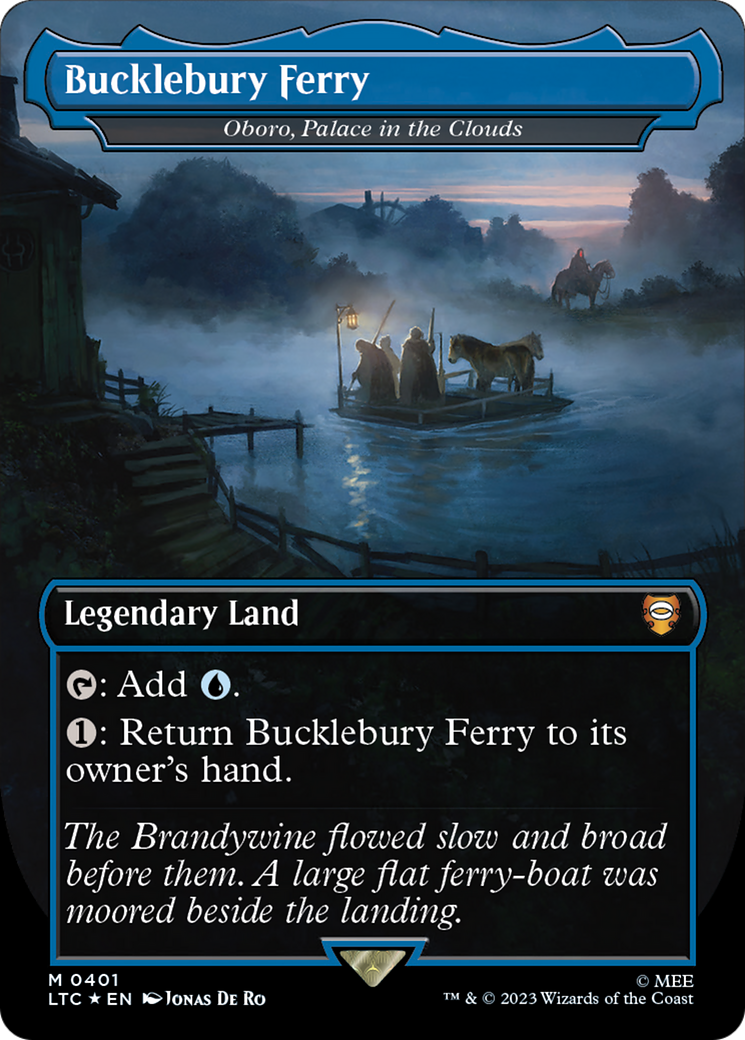 Bucklebury Ferry - Oboro, Palace in the Clouds (Surge Foil) - Tales of Middle-earth Commander / Bucklebury Ferry (Borderless) Foil