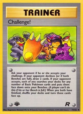 Challenge! - 74/82 [WOTC Team Rocket] - 1st Edition