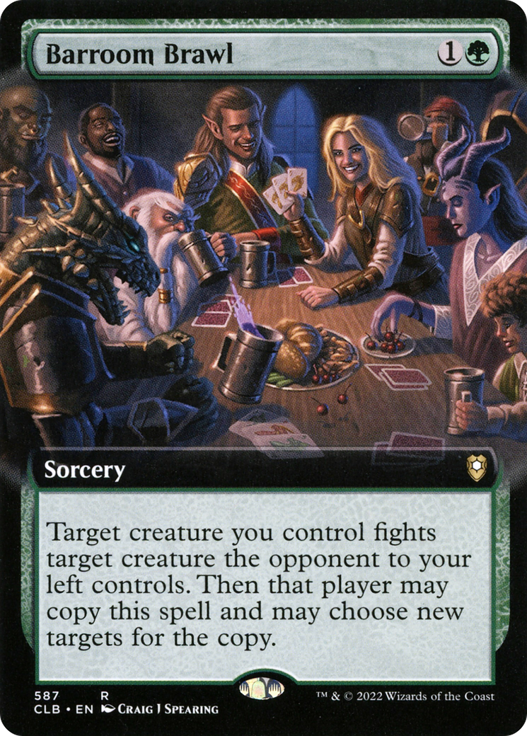 Barroom Brawl (Extended Art) - Commander Legends: Battle for Baldur's Gate: (Extended Art)
