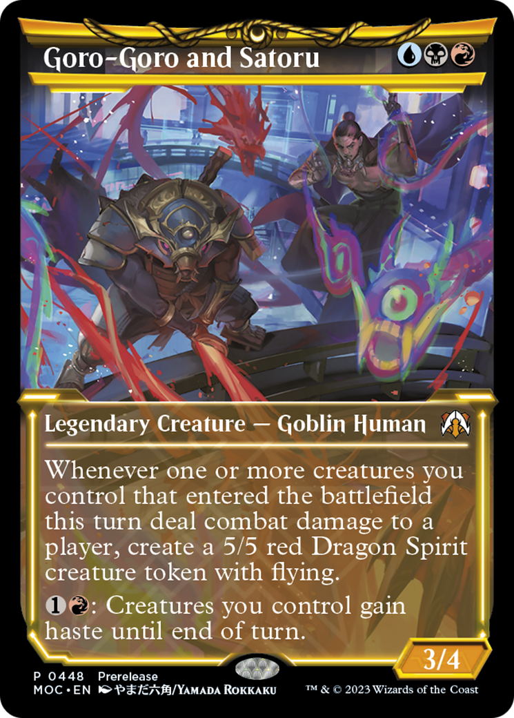 Goro-Goro and Satoru (Showcase): (Showcase) [March of the Machine Commander]