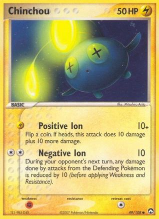 Chinchou - 49/108 [Power Keepers] - Reverse Holofoil