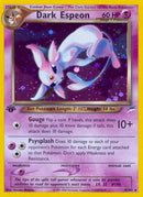 Dark Espeon  - Unlimited Holofoil Neo Destiny - Holo Rare