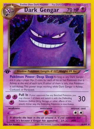 Dark Gengar  - Unlimited Holofoil Neo Destiny - Holo Rare