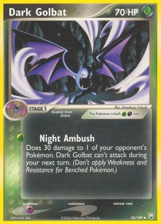 Dark Golbat 034 [Team Rocket Returns]  - Reverse Holofoil