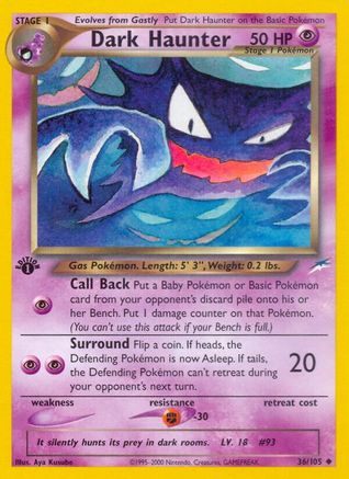 Dark Haunter - 36/105 [WOTC Neo Destiny] - 1st Edition