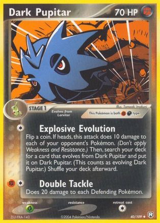 Dark Pupitar 040/109 [Team Rocket Returns]  - Reverse Holofoil