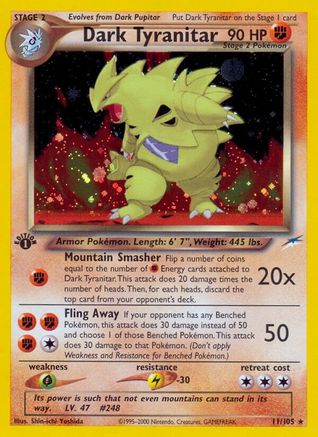 Dark Tyranitar - 11/105 [WOTC Neo Destiny] - 1st Edition Holofoil