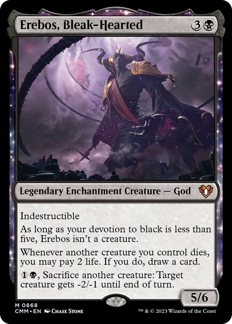 Erebos, Bleak-Hearted - Commander Masters: (enchantment)