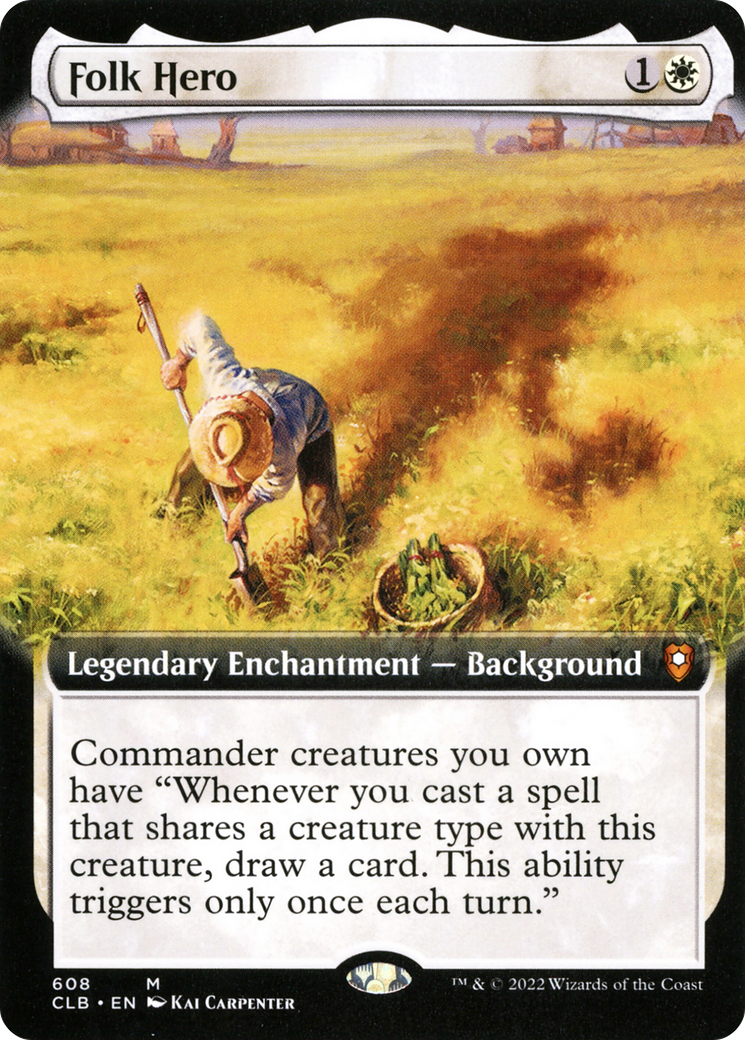 Folk Hero (Extended Art): (Extended Art) [Commander Legends: Battle for Baldur's Gate]