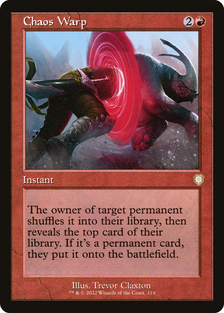 Chaos Warp (Retro Frame) - The Brothers' War Commander