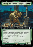 Strong, the Brutish Thespian (Extended Art) (Surge Foil) - [Fallout]: (Extended Art) Foil