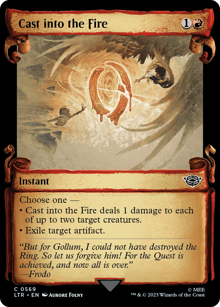 Cast into the Fire (Showcase Scrolls) - The Lord of the Rings: Tales of Middle-earth: (Showcase)