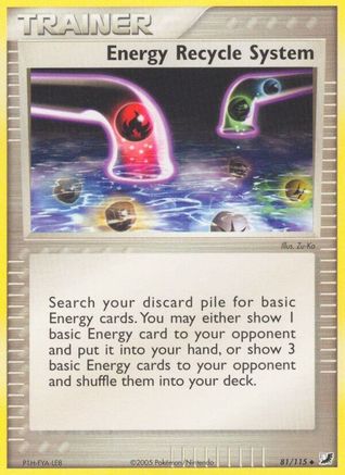 Energy Recycle System - 81/115 [Unseen Forces] - Reverse Holofoil