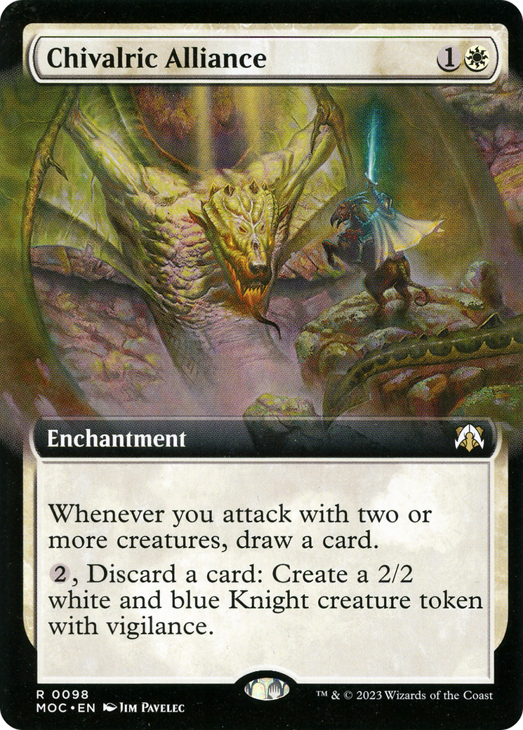Chivalric Alliance (Extended Art) - March of the Machine Commander: (Extended Art)