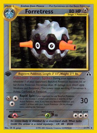 Forretress (21) (21) 021/75 [Neo Discovery]  - 1st Edition
