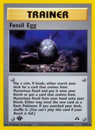 Fossil Egg 072 [Neo Discovery]  - 1st Edition