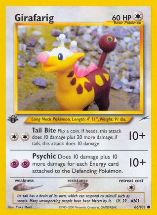 Girafarig - 66/105 [WOTC Neo Destiny] - 1st Edition
